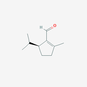 1-Cyclopentene-1-carboxaldehyde, 2-methyl-5-(1-methylethyl)-, (S)-