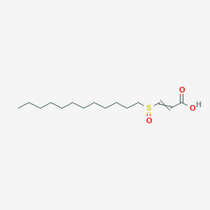 molecular formula C15H28O3S B14513022 3-(Dodecane-1-sulfinyl)prop-2-enoic acid CAS No. 62739-59-7