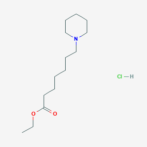 Ethyl 7-piperidin-1-ylheptanoate;hydrochloride