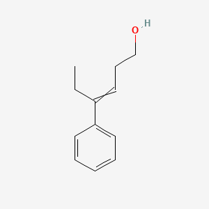 molecular formula C12H16O B14513077 4-Phenylhex-3-en-1-ol CAS No. 62635-21-6