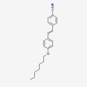 4-{2-[4-(Heptyloxy)phenyl]ethenyl}benzonitrile