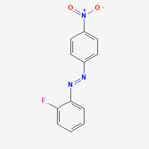 (E)-1-(2-Fluorophenyl)-2-(4-nitrophenyl)diazene