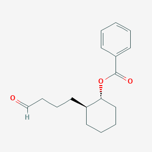 molecular formula C17H22O3 B14513119 (1R,2S)-2-(4-Oxobutyl)cyclohexyl benzoate CAS No. 62787-12-6