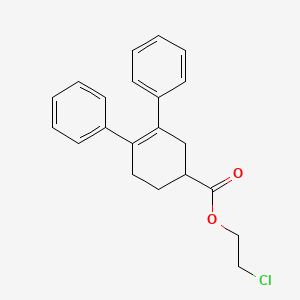 molecular formula C21H21ClO2 B14513126 2-Chloroethyl 3,4-diphenylcyclohex-3-ene-1-carboxylate CAS No. 62544-44-9