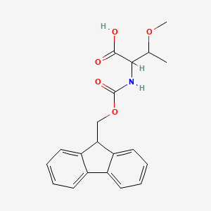 molecular formula C20H21NO5 B1451323 2-{[(9H-芴-9-基甲氧基)羰基]氨基}-3-甲氧基丁酸 CAS No. 1396995-62-2