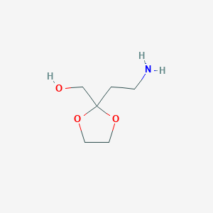 [2-(2-Aminoethyl)-1,3-dioxolan-2-yl]methanol