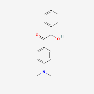 B14513262 Ethanone, 1-(4-(diethylamino)phenyl)-2-hydroxy-2-phenyl- CAS No. 63450-47-5