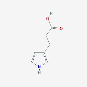 molecular formula C7H9NO2 B145133 3-(1H-pyrrol-3-yl)propanoic acid CAS No. 134448-22-9
