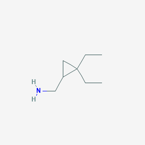 molecular formula C8H17N B1451331 1-(2,2-二乙基环丙基)甲胺 CAS No. 802822-86-2