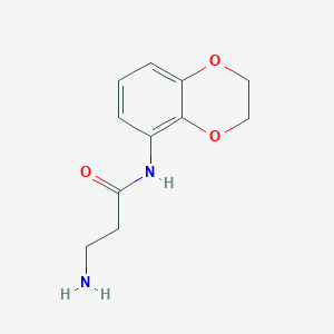 molecular formula C11H14N2O3 B14513314 N-(2,3-Dihydro-1,4-benzodioxin-5-yl)-beta-alaninamide CAS No. 63071-65-8