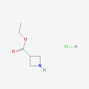 molecular formula C6H12ClNO2 B1451334 Ethyl azetidine-3-carboxylate hydrochloride CAS No. 405090-31-5