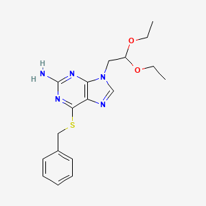 6-(Benzylsulfanyl)-9-(2,2-diethoxyethyl)-9H-purin-2-amine