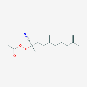 2-Cyano-5,9-dimethyldec-9-en-2-yl ethaneperoxoate