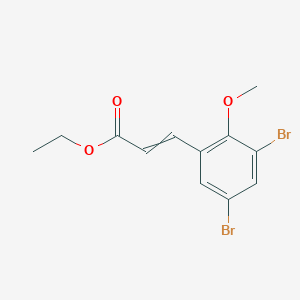 Ethyl 3-(3,5-dibromo-2-methoxyphenyl)prop-2-enoate