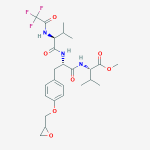 molecular formula C25H34F3N3O7 B145134 Faveptv CAS No. 127132-43-8