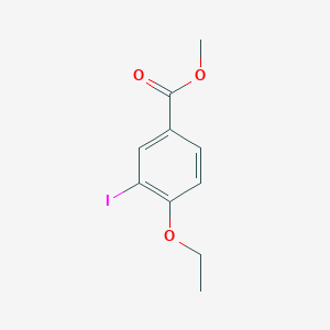 molecular formula C10H11IO3 B1451341 4-乙氧基-3-碘苯甲酸甲酯 CAS No. 1131588-13-0