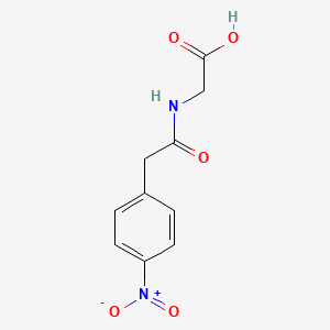 molecular formula C10H10N2O5 B14513454 N-[(4-Nitrophenyl)acetyl]glycine CAS No. 63257-00-1