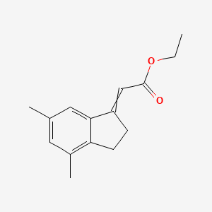 Ethyl (4,6-dimethyl-2,3-dihydro-1H-inden-1-ylidene)acetate