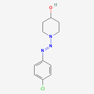 1-[(E)-(4-Chlorophenyl)diazenyl]piperidin-4-ol