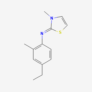 (2Z)-N-(4-Ethyl-2-methylphenyl)-3-methyl-1,3-thiazol-2(3H)-imine