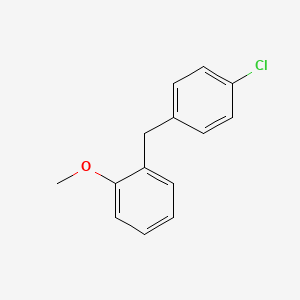 Benzene, 1-[(4-chlorophenyl)methyl]-2-methoxy-