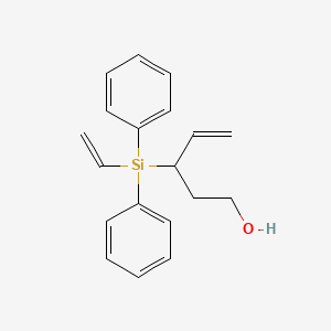 3-[Ethenyl(diphenyl)silyl]pent-4-en-1-ol