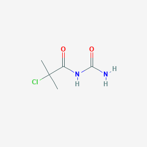 molecular formula C5H9ClN2O2 B14513622 N-Carbamoyl-2-chloro-2-methylpropanamide CAS No. 62721-27-1