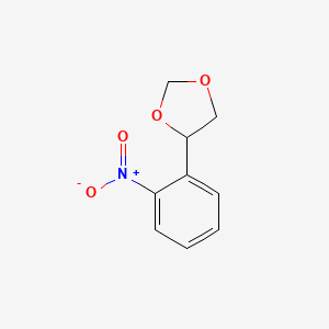 molecular formula C9H9NO4 B14513634 4-(2-Nitrophenyl)-1,3-dioxolane CAS No. 62635-28-3