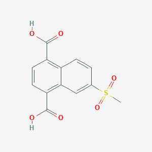 6-(Methanesulfonyl)naphthalene-1,4-dicarboxylic acid