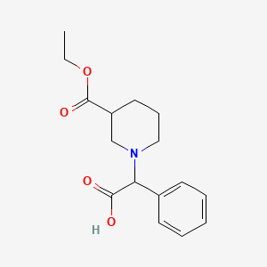 molecular formula C16H21NO4 B1451368 1-(Carboxy-phenyl-methyl)-nipecotic acid ethyl ester CAS No. 886363-55-9