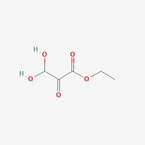 molecular formula C5H8O5 B145137 Ethyl 3,3-dihydroxy-2-oxopropanoate CAS No. 138380-46-8
