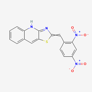 2-[(2,4-Dinitrophenyl)methylidene]-2,3-dihydro[1,3]thiazolo[4,5-b]quinoline