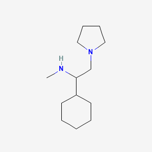 molecular formula C13H26N2 B1451411 (1-环己基-2-吡咯烷-1-基-乙基)-甲基-胺 CAS No. 672310-00-8