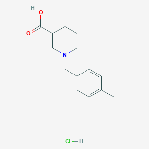 B1451414 1-(4-Methylbenzyl)piperidine-3-carboxylic acid hydrochloride CAS No. 1185303-35-8