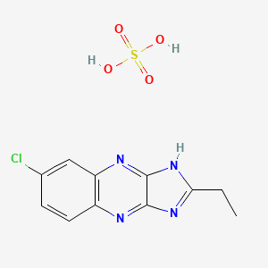 6-chloro-2-ethyl-3H-imidazo[4,5-b]quinoxaline;sulfuric acid