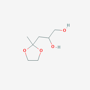 3-(2-Methyl-1,3-dioxolan-2-yl)propane-1,2-diol