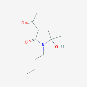 3-Acetyl-1-butyl-5-hydroxy-5-methylpyrrolidin-2-one