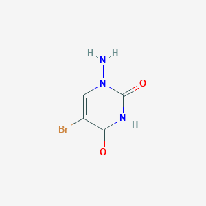 molecular formula C4H4BrN3O2 B145142 1-氨基-5-溴尿嘧啶 CAS No. 127984-93-4