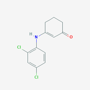 molecular formula C12H11Cl2NO B1451420 3-[(2,4-Dichlorophenyl)amino]cyclohex-2-en-1-one CAS No. 145657-30-3