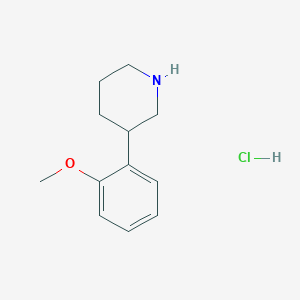 molecular formula C12H18ClNO B1451422 3-(2-Methoxyphenyl)piperidine hydrochloride CAS No. 19725-12-3