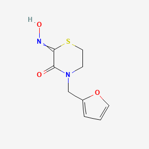 4-[(Furan-2-yl)methyl]-2-(hydroxyimino)thiomorpholin-3-one