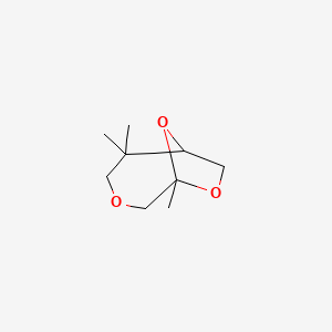 2,2,6-Trimethyl-4,7,9-trioxabicyclo(4,2,1)nonane