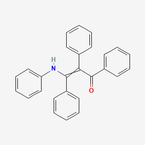 3-Anilino-1,2,3-triphenylprop-2-en-1-one