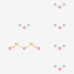 molecular formula H10O8Rh2 B1451430 五水合三氧化二铑 CAS No. 39373-27-8