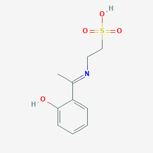 2-{[1-(6-Oxocyclohexa-2,4-dien-1-ylidene)ethyl]amino}ethane-1-sulfonic acid