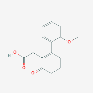 2-[2-(2-Methoxyphenyl)-6-oxocyclohexen-1-yl]acetic acid