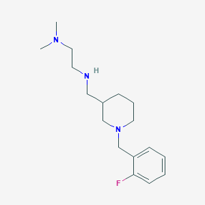 molecular formula C17H28FN3 B1451432 N'-{[1-(2-Fluorobenzyl)piperidin-3-YL]methyl}-N,N-dimethylethane-1,2-diamine CAS No. 883530-90-3