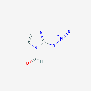 molecular formula C4H3N5O B14514324 2-Azido-1H-imidazole-1-carbaldehyde CAS No. 62705-61-7