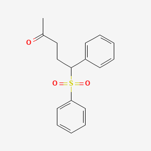 5-(Benzenesulfonyl)-5-phenylpentan-2-one