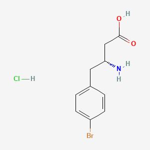 molecular formula C10H13BrClNO2 B1451440 (R)-3-Amino-4-(4-bromophenyl)butanoic acid hydrochloride CAS No. 331763-73-6